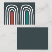 Abstraktes Design der Regenbogenkunst Visitenkarte (Vorne/Hinten)