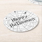 Abstraktes Design der Spinnwebhand Runder Pappuntersetzer (Angewinkelt)