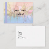 Abstraktes Design der Visitenkarte (Vorne/Hinten)