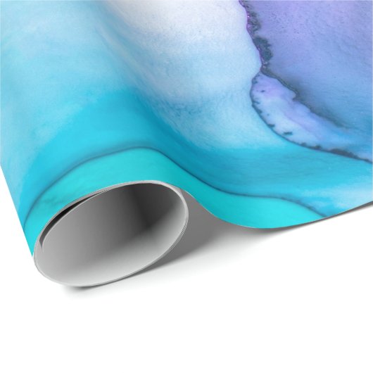 Abstraktes Design der Wasserfarben Geschenkpapier (Rolleneckpunkt)