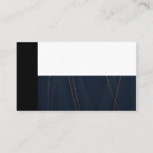 Abstraktes Design des Farbblocks | Social Media Ic Visitenkarte (Rückseite)