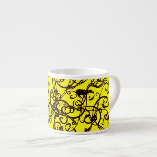 Abstraktes Design Espressotasse (Vorderseite Rechts)