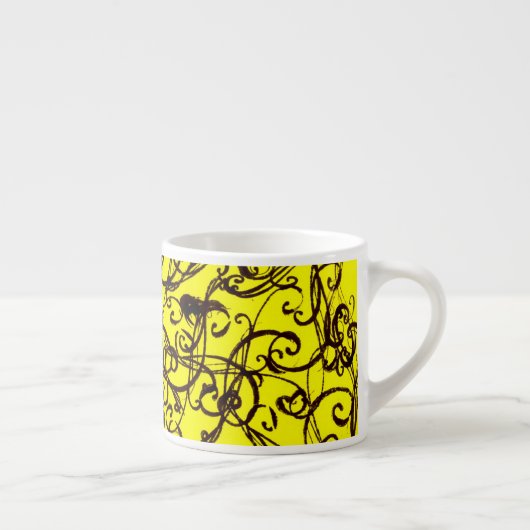 Abstraktes Design Espressotasse (Rechts)