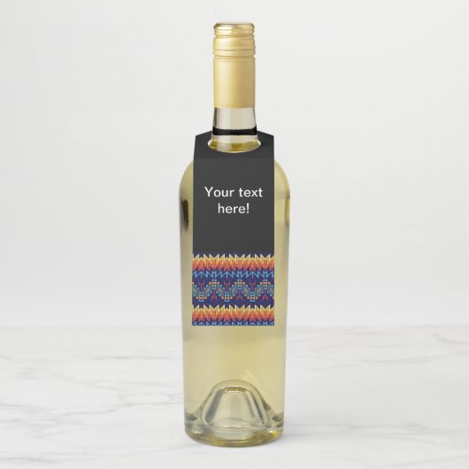 Abstraktes Design Flaschenanhänger (Auf Flasche)