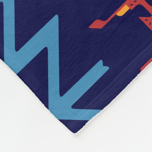 Abstraktes Design Fleecedecke (Ecke)