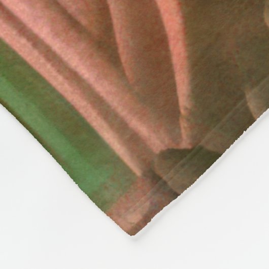 Abstraktes Design für grün und Rose Fleecedecke (Ecke)