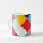 Abstraktes Design für Pinselstriche Kaffeetasse (Vorderseite Links)
