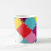Abstraktes Design für Pinselstriche Kaffeetasse (Mittel)