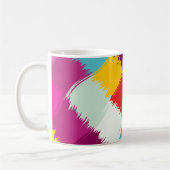 Abstraktes Design für Pinselstriche Kaffeetasse (Links)