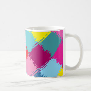 Abstraktes Design für Pinselstriche Kaffeetasse