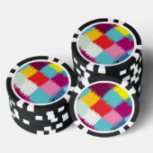 Abstraktes Design für Pinselstriche Pokerchips (Stapel)
