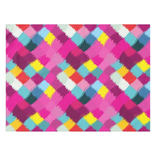 Abstraktes Design für Pinselstriche Tischdecke (Vorderseite (Horizontal))