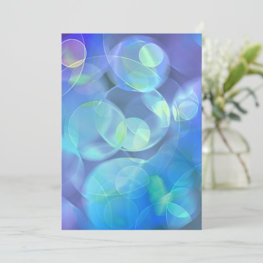 Abstraktes Design für surreales Fraktal Einladung (Stehend Vorderseite)