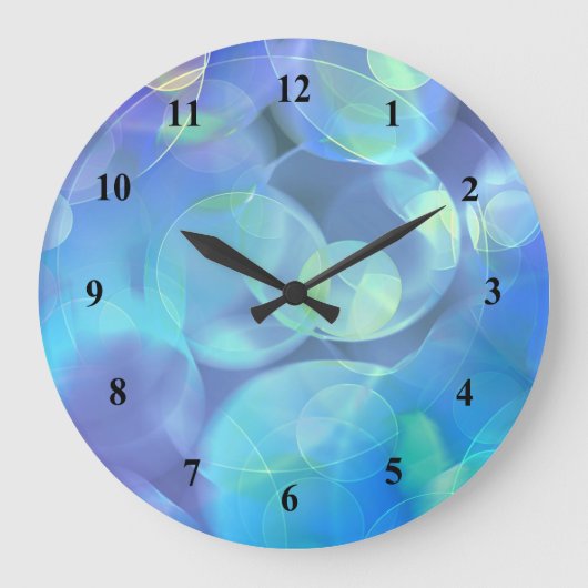Abstraktes Design für surreales Fraktal Große Wanduhr (Vorderseite)