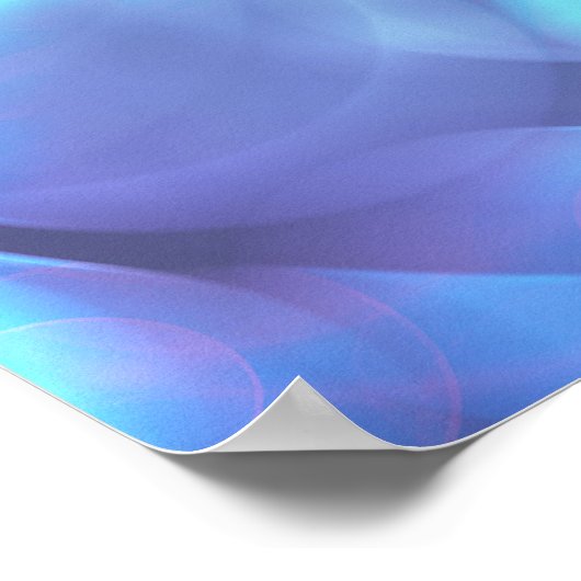 Abstraktes Design für surreales Fraktal Poster (Ecke)