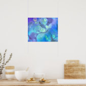 Abstraktes Design für surreales Fraktal Poster (Küche)