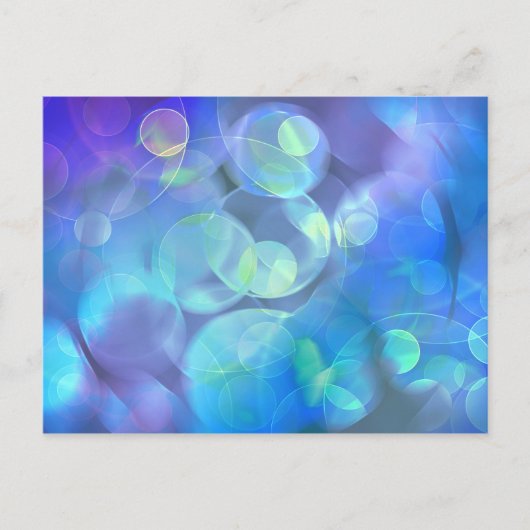 Abstraktes Design für surreales Fraktal Postkarte (Vorderseite)