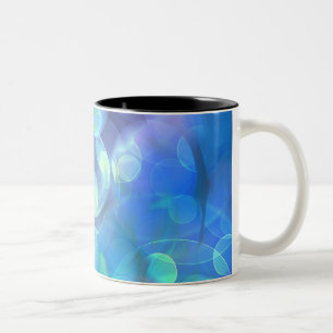 Abstraktes Design für surreales Fraktal Zweifarbige Tasse