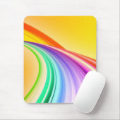 Abstraktes Design-Gelb-Orange-Hintergrundbanner Mousepad (Mit Mouse)
