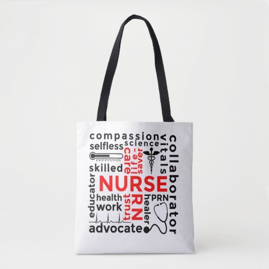 Abstraktes Design-Geschenk für Krankenpflege Tasche (Vorderseite)