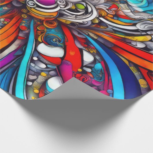Abstraktes Design Geschenkpapier (Ecke)