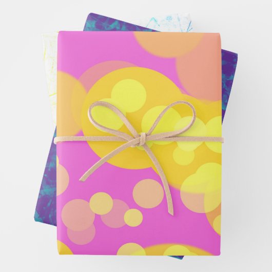 Abstraktes Design Geschenkpapier Set (Beispiel)