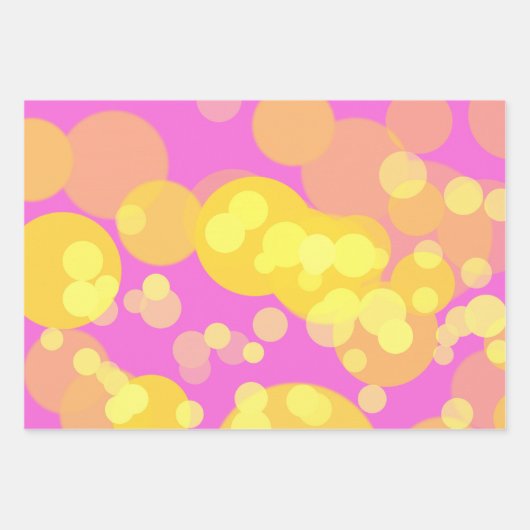 Abstraktes Design Geschenkpapier Set (Vorderseite)