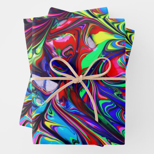 Abstraktes Design Geschenkpapier Set (Beispiel)