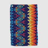 Abstraktes Design Golfhandtuch (Vorderseite)