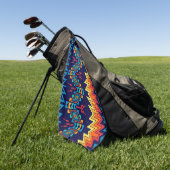 Abstraktes Design Golfhandtuch (Gras)
