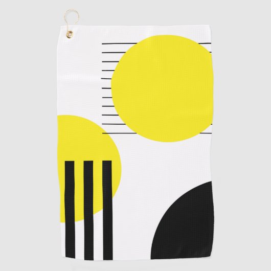 Abstraktes Design Golfhandtuch (Vorderseite)