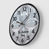 Abstraktes Design Große Wanduhr (Winkel)