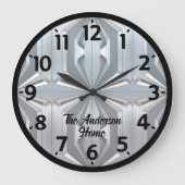 Abstraktes Design Große Wanduhr (Vorderseite)