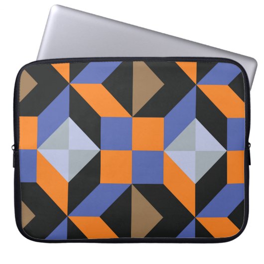 Abstraktes Design-Hintergrundbild Laptopschutzhülle (Vorderseite)