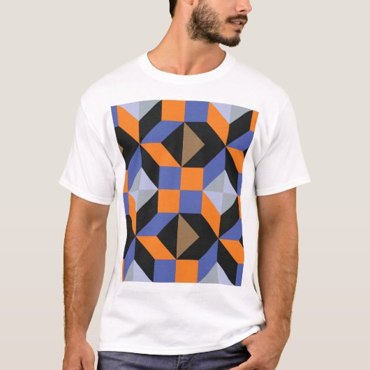 Abstraktes Design-Hintergrundbild T-Shirt (Vorderseite)