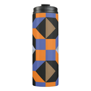 Abstraktes Design-Hintergrundbild Thermosbecher