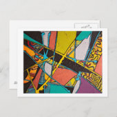 Abstraktes Design III Postkarte (Vorne/Hinten)