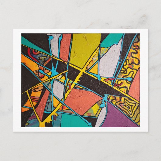 Abstraktes Design III Postkarte (Vorderseite)