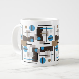 Abstraktes Design im Retro-Stil Jumbo-Tasse