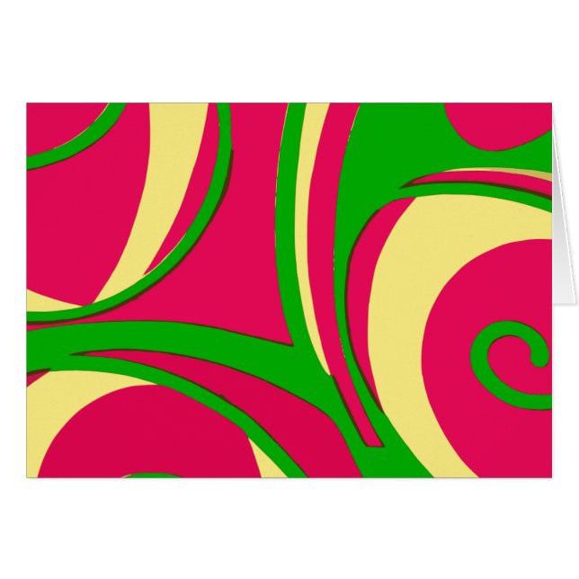 Abstraktes Design im Stil von 60 Jahren (Vorderseite (Horizontal))