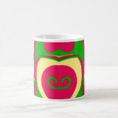 Abstraktes Design im Stil von 60 Jahren Kaffeetasse (Mittel)