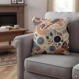 Abstraktes Design in böhmischen Farben Kissen