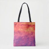 Abstraktes Design in hellen Farben, Happy Shopping Tasche (Vorderseite)