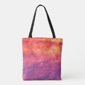 Abstraktes Design in hellen Farben, Happy Shopping Tasche (Rückseite)
