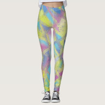 Abstraktes Design in lila-gelb-blau