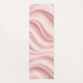 Abstraktes Design in Rosa Creme Yogamatte (Rückseite)