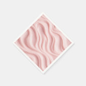Abstraktes Design in Rosa und Creme Serviette (Ecke)