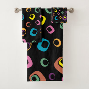 Abstraktes Design - Individuelle Anpassung Badhandtuch Set