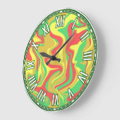 Abstraktes Design - Inspiriert Herbst Große Wanduhr (Winkel)