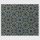 Abstraktes Design islamischer geometrischer Muster Geschenkpapier (Flach)
